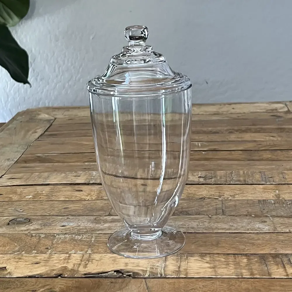 Clear Glass Apothecary Jar 9
